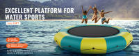 SucceBuy Trampolín de agua inflable de 13 pies, plataforma de natación, juguete de rebote para piscina y lago, diversión flotante al aire libre, material de PVC duradero - details 0