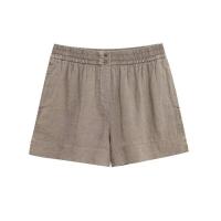 - Conjunto de camisa con botones de lino para mujer a la moda, cintura media elástica, bolsillos laterales, conjunto de dos piezas para mujer - details 2