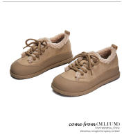 Nuevos zapatos casuales de terciopelo de algodón versátiles botas de nieve de suela gruesa. - details 5