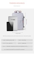 Borsa A Tracolla multifunción, artículo de larga distancia, Con Ricarica, USB, separación de Bagnato y Asciutto - details 1