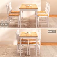 Juego de comedor para 4 personas, mesa de comedor con 4 sillas, juego de mesa de cocina de madera, mesa de comedor y sillas, juego de muebles de ahorro de espacio para cocina y sala - details 14