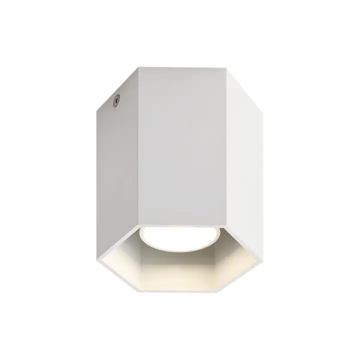 CBJKTX Focos de techo montados en superficie Blanco: Lámpara de pasillo moderna de aluminio GU10 para comedor sin bombilla - 1