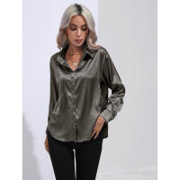 Camisa de satén para mujer, blusa de manga larga, nuevo estilo primavera/verano, ropa de mujer - details 34