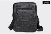 Bolso de Hombro Deportivo y de Ocio Patrón de Cocodrilo en Cuero Bolso Vertical de Moda Retro - details 20