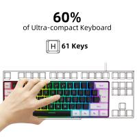 Nuevo teclado de 61 teclas ratón de juego RGB para jugadores de pubg - details 5