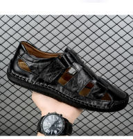 Sandalias de verano para hombre hechas a mano con goma antideslizante, sandalias clásicas de cuero para la playa - details 14