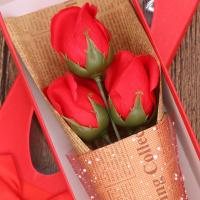 Bonito ramo de rosas romántico, regalo hecho a mano, caja de regalo de flores para Festival, elegante ramo de lazo, decoración de aniversario - details 8