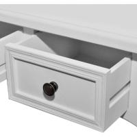 Mesa de entrada recibidor consola 3 cajones madera MDF mesa auxiliar pasillo vestíbulo comedor teléfono llaves mueble aparador tocador - details 24
