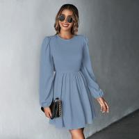 Vestido Largo de Manga Larga para Mujer con Cintura Estética Primavera Otoño 2025 - details 12