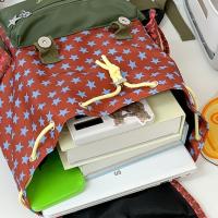 Mochila de gran capacidad con dibujos animados de Lucky Star, mochila escolar con cordón y múltiples bolsillos de estilo coreano, bolsa de nailon Y2K para senderismo y acampada para estudiantes - details 22