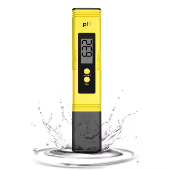 Medidor de PH Digital 0,01 para calidad del agua, alimentos, acuario, piscina, hidropon￭a, tama￱o de bolsillo, gran pantalla LCD - 1