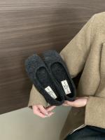 Zapatos individuales esponjosos de moda de gama alta nuevos zapatos planos de hadas con temperamento de brisa nocturna francesa zapatos de algodón de terciopelo de invierno femenino - details 16