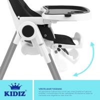 barra de juegos, tumbona para bebés, silla alta combinada para bebés, 7 respaldos ajustables en altura, crecimiento de 0 meses a 6 años, silla para bebés, gris oscuro - details 20