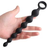 Leten cuentas de silicona de 20CM, bola estimuladora de próstata, tapón Anal para trasero, 18 + hombres adultos, pareja, coqueteo, Gay, erótico, SM, Juguetes sexuales - details 9