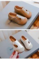 Zapatos planos transpirables de suela blanda de princesa de cuero para niña, informales, estilo coreano, primavera, 2024 - details 7