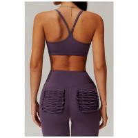 Sujetador deportivo de yoga para correr con tirantes de empalme transpirables que liberan oxígeno y espalda hermosa - details 8