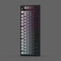 El macro del eje verde define el teclado del juego Teclado mecánico luminoso de colores mezclados - details 43