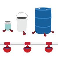 Taza de agua automática para pollo, Kit de bebedero de plástico para aves de corral, codorniz, Paloma, pájaro, jaula de conejo, bebedero para aves de corral, 5 piezas - details 5