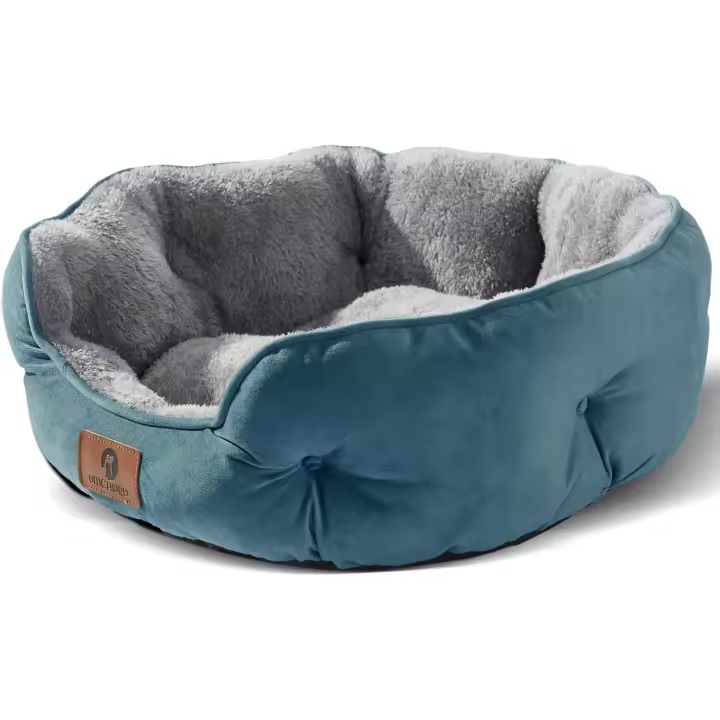 Asvin Cama pequeña para perros pequeños, camas para gatos de interior, cama para mascotas para cachorros y gatitos, extra suave y lavable a máquina, con parte inferior Oxford antideslizante y - 1