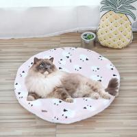 Cama redonda de doble cara para mascotas, cojín plegable lavable, manta suave y cálida para gatos, accesorios para perros - details 2
