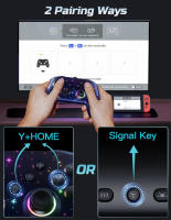 Controlador de interruptor LED Star Pro inalámbrico, Gamepad para PC Switch/Lite/OLED, consola multiplataforma, función Turbo programable - details 7