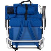 playa plegable y reclinable 5 posiciones, Silla portátil plegable 55x67,5x86cm, Incluye cojín, 1 bolsillo, 1 bolsa con cremallera y topes antivuelco, Sillas de playa - details 14