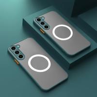 Funda magnética a prueba de golpes mate para Samsung Galaxy S23 Ultra S22 S21 Plus S20 FE, Funda protectora para teléfono con imá - details 8