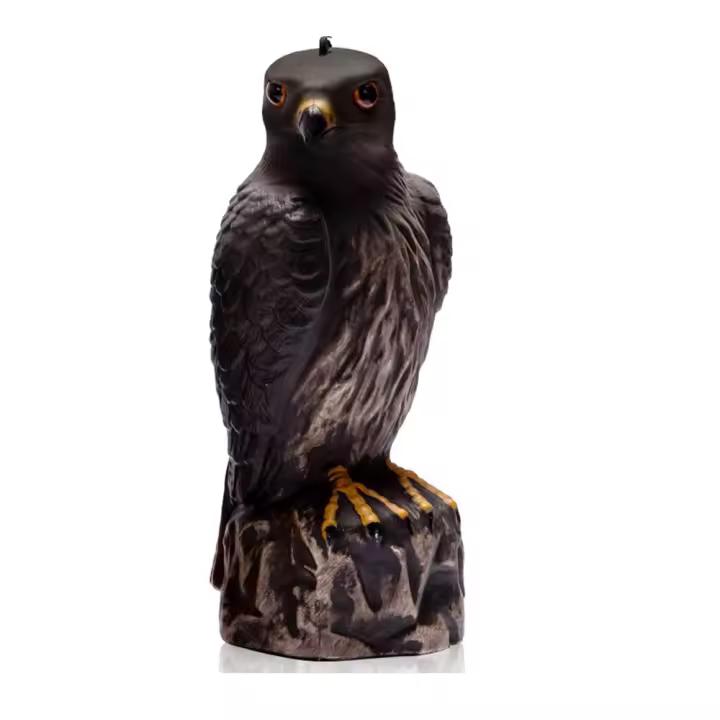 Estatua de águila de jardín realista, estatua repelente de águila resistente al agua, artesanías de resina realista, escultura de Animal, patio al aire libre - 1