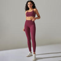 Hamidou-Conjunto de ropa deportiva de dos piezas para mujer, Leggings de cintura alta para gimnasio, Top corto, trajes deportivos de Fitness, ropa deportiva con lavado ácido - details 25