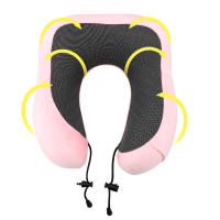 Almohada De Viaje Suave En Forma De U Para Cuello Con Memoria De Espuma Almohadilla De Soporte Para Cervical Uso En Avión Y Hogar - details 12
