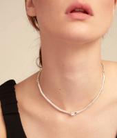 Choker UNODE adornado con circonita cúbica: un accesorio elegante y de tendencia, joyería romántica - details 1