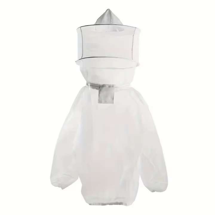 Chaqueta Protectora Transparente Profesional para Apicultores Transpirable, Duradera, Adecuada para Hombres, Incluye Pañuelo de Cabeza Ideal para Seguridad al Aire Libre y Jardín - 1
