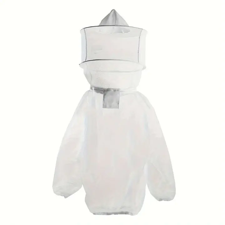 Chaqueta Protectora Transparente Profesional para Apicultores Transpirable, Duradera, Adecuada para Hombres, Incluye Pañuelo de Cabeza Ideal para Seguridad al Aire Libre y Jardín - 1