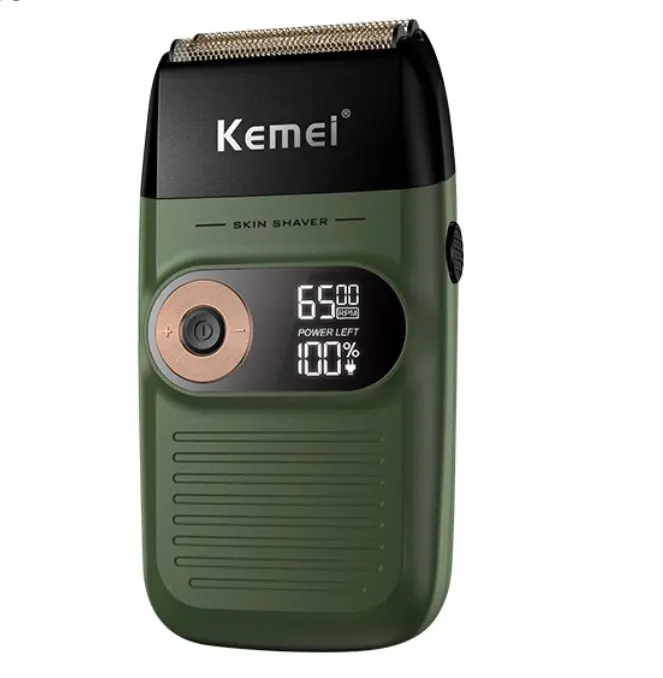 Kemei-afeitadora con pantalla LCD, KM-2026, cristal líquido, regalos para marido - 1