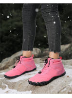 Botas de nieve al aire libre para hombre y mujer, zapatos de algodón impermeables de terciopelo, montañismo, otoño e invierno, 2024 - details 4