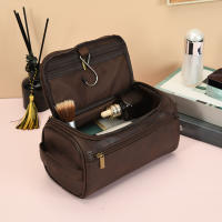 Bolsa de maquillaje de cuero PU, organizador de cosméticos con múltiples compartimentos para mujeres y niñas, artículos esenciales - details 5