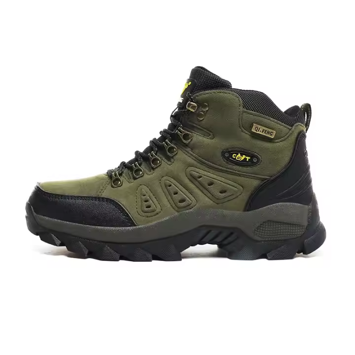 Zapatillas De Deporte De Aventura De Caña Alta Unisex De Talla Grande, Agarre Duradero, Antideslizante, Con Cordones, Comodidad, Ideal Para Botas De Senderismo Al Aire Libre, Calzado Para Hombre - 1