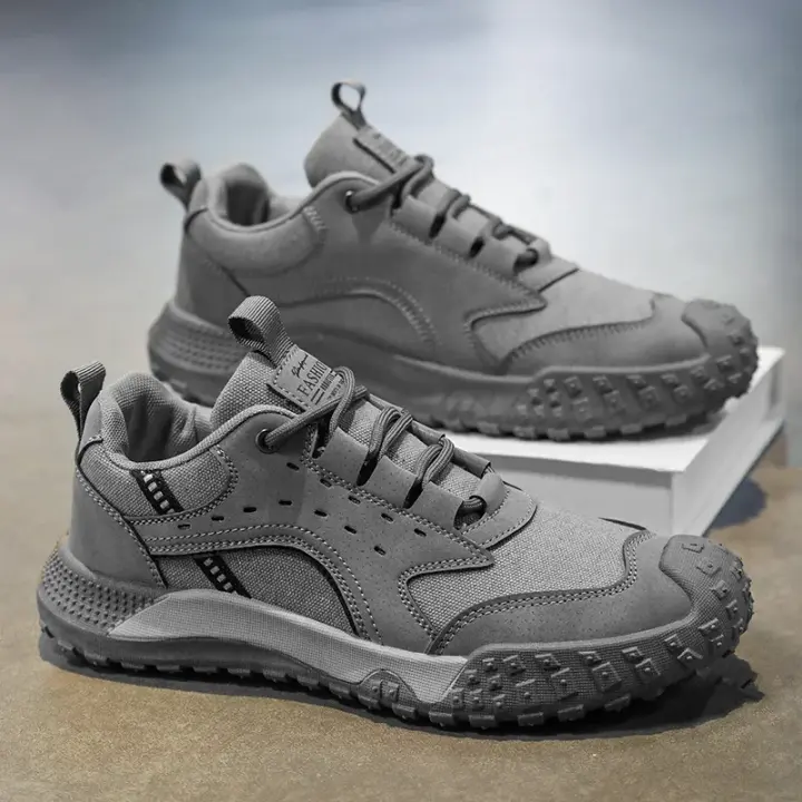 Zapatillas planas para hombre, absorción ligera, tela transpirable. - 1