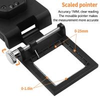 Lupa de Tela Fotográfica Plegable de Aleación de Zinc 10X Lupa LED de Ojo de Paloma - details 3