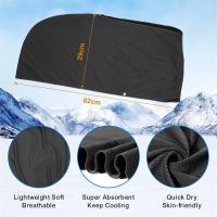 Toalla refrescante con capucha, toallas de refrigeración para cuello y cara, para Sauna, Yoga, Camping, entrenamiento, color negro - details 7