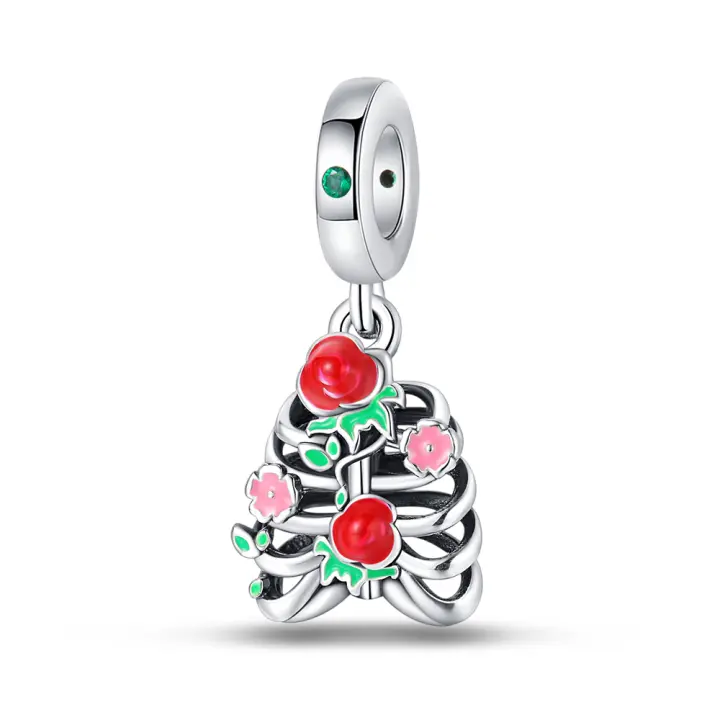 Colgante de Pulsera de Plata Esterlina 925 Rosa Invisible Misterio para Damas Novedad 2024 - 1