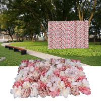 6PCS Paneles de Pared de Flor Floral 24" X 16" Diseño de Fondo Floral de Flores Artificiales - details 0
