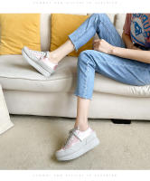 Nuevos zapatos de muffin que aumentan la altura interior zapatos de satén de estilo español zapatos individuales de nicho - details 19