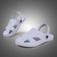 Zapatillas antiestáticas zapatos de seguridad hombre y mujer para el trabajo antideslizante transpirable masaje SPU suelas suaves sandalias de moda de verano - details 3