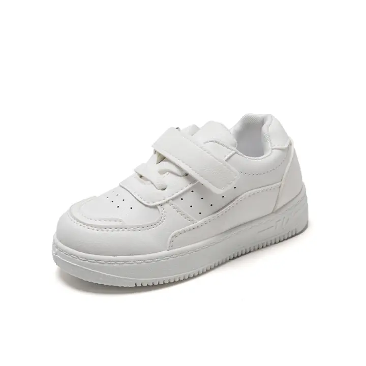 Zapatos deportivos casuales de cuero con suela suave para bebés, niños y niñas. - 1