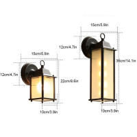 Lámpara de pared minimalista E27, luz de pared impermeable para exteriores, candelabros de vidrio para Patio, jardín, porche, pasillo, Retro, AC90-260V - details 1