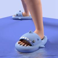 Zapatillas de sandía para hombre y mujer, chanclas planas informales con dibujos animados de tiburón Eva, Chanclas de playa, novedad de verano - details 61