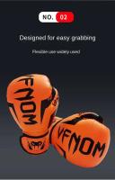Guantes profesionales de PU para adultos y niños, Sanda, entrenamiento, Muay Thai, combate, Fiess Bo, deportes, Taekwondo, 6/12Oz - details 4