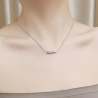 Serpiente hueso collar mujer calle alta dulce cool multiplo titanio acero adorno clavícula cadena - details 2