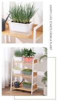 Balcón suculenta planta de autorriego maceta cuadrada de flores maceta de plástico para plantas - details 9